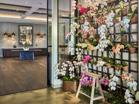 wall of flowers